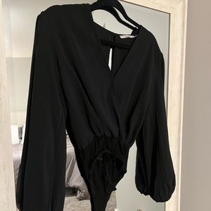 Black Long Sleeve Body Suit